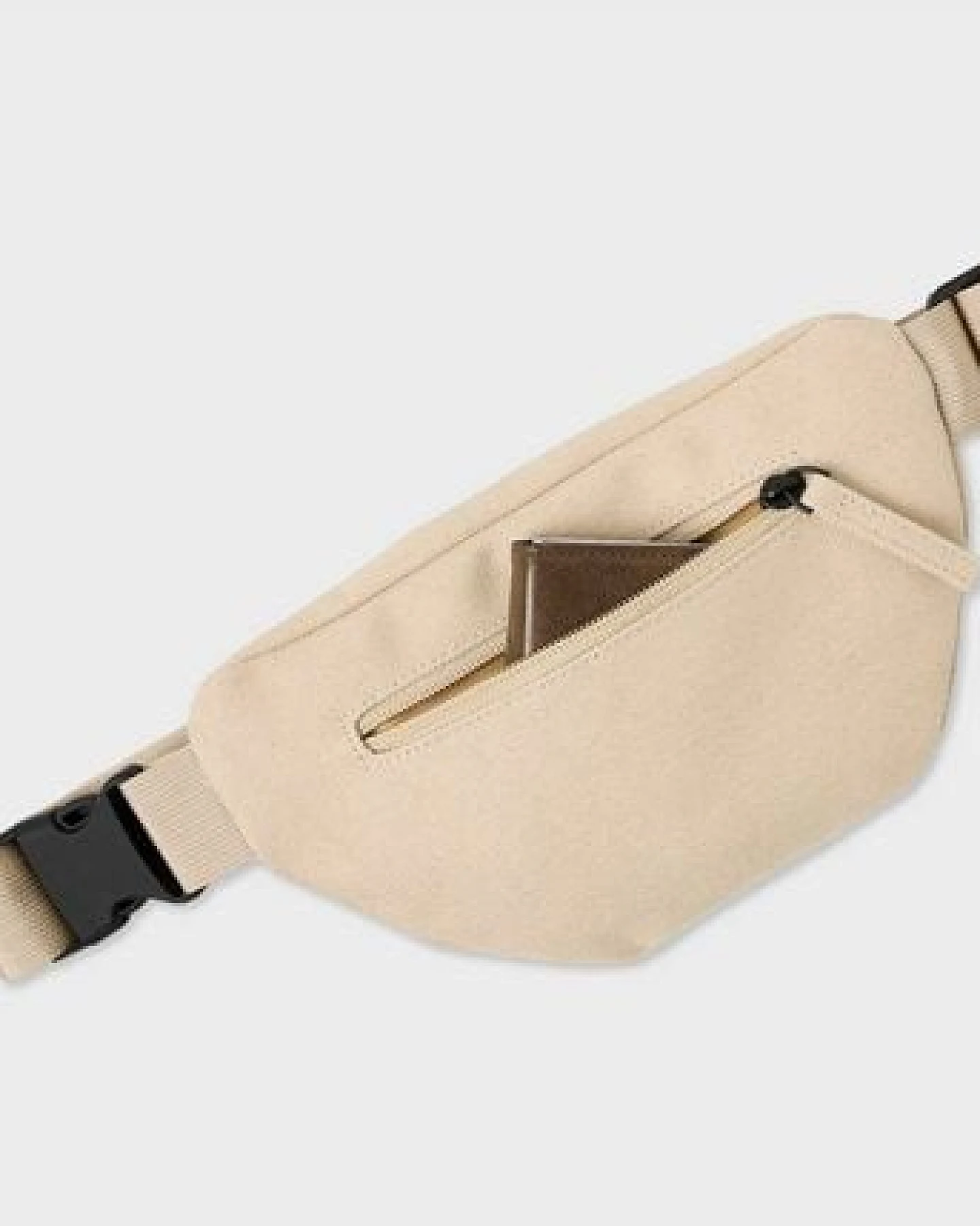 8000Kicks Hanf-Gürteltasche in Beige – Ansicht 2