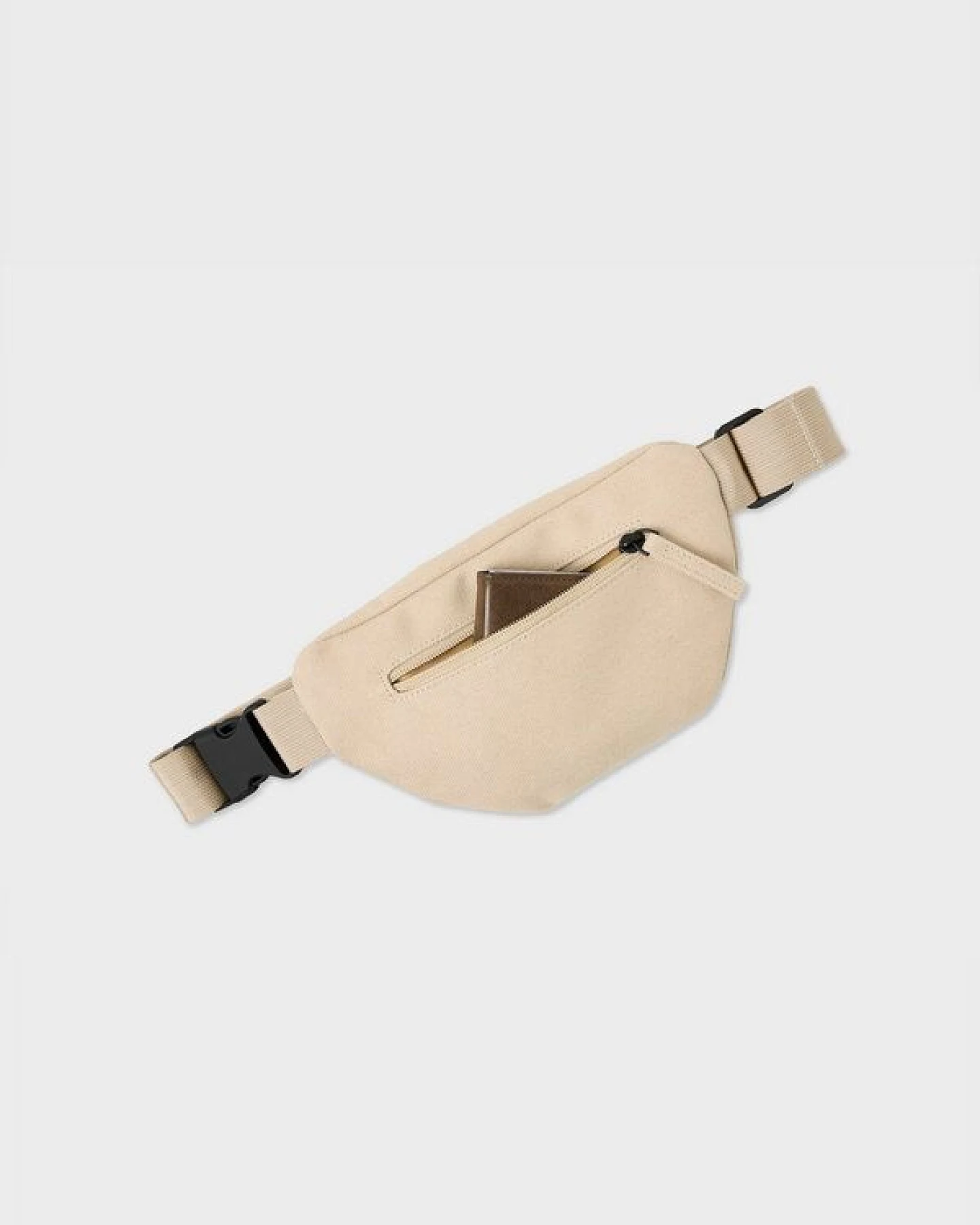8000Kicks Hanf-Gürteltasche in Beige – Ansicht 2