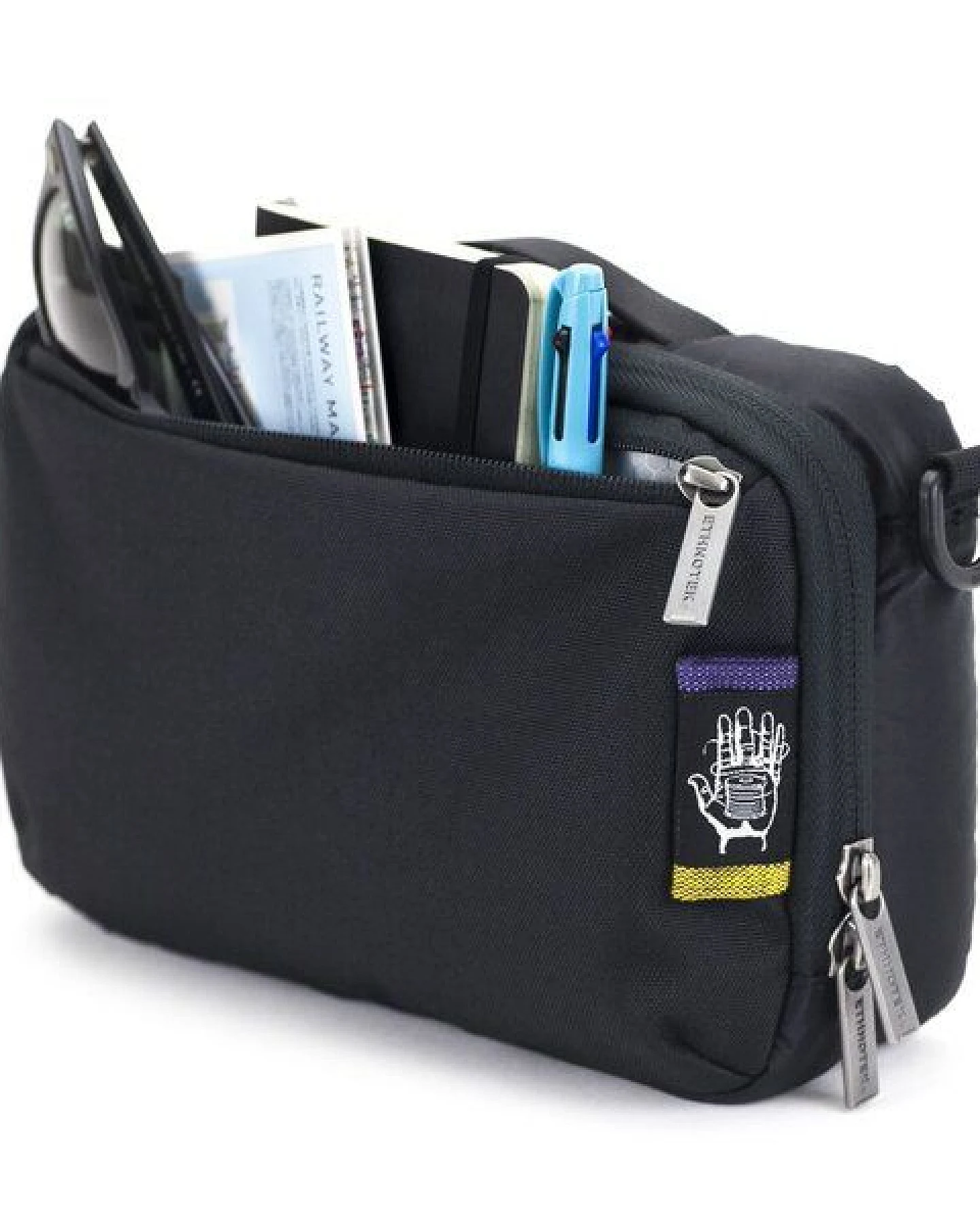 Ethnotek Coyopa Mini Messenger Bag Ballistic Black – Ansicht 2