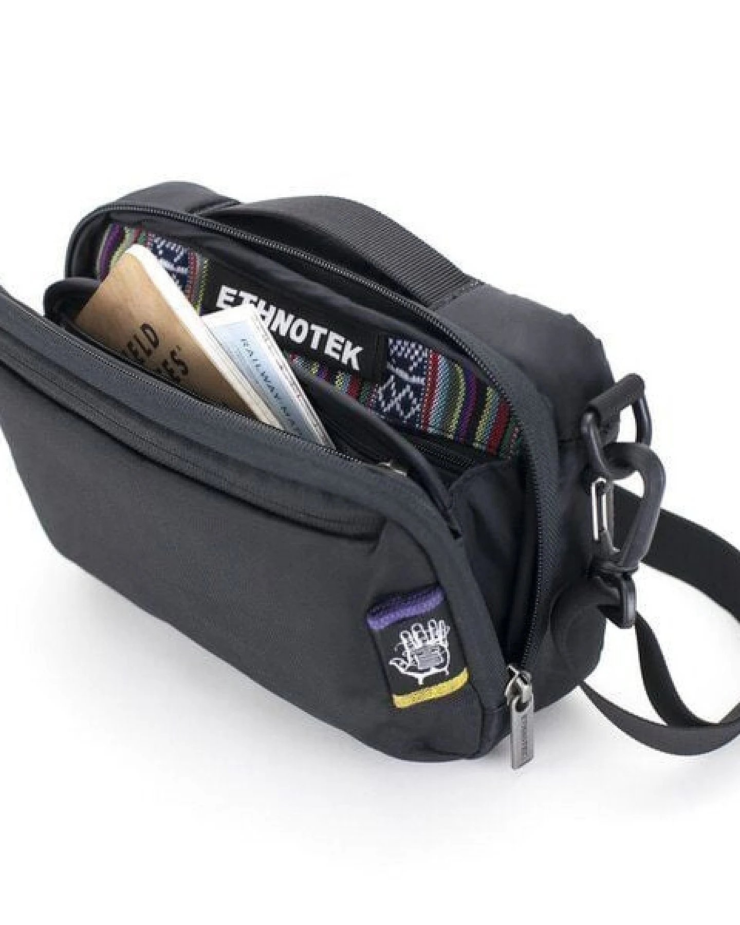 Ethnotek Coyopa Mini Messenger Bag Ballistic Black – Ansicht 3