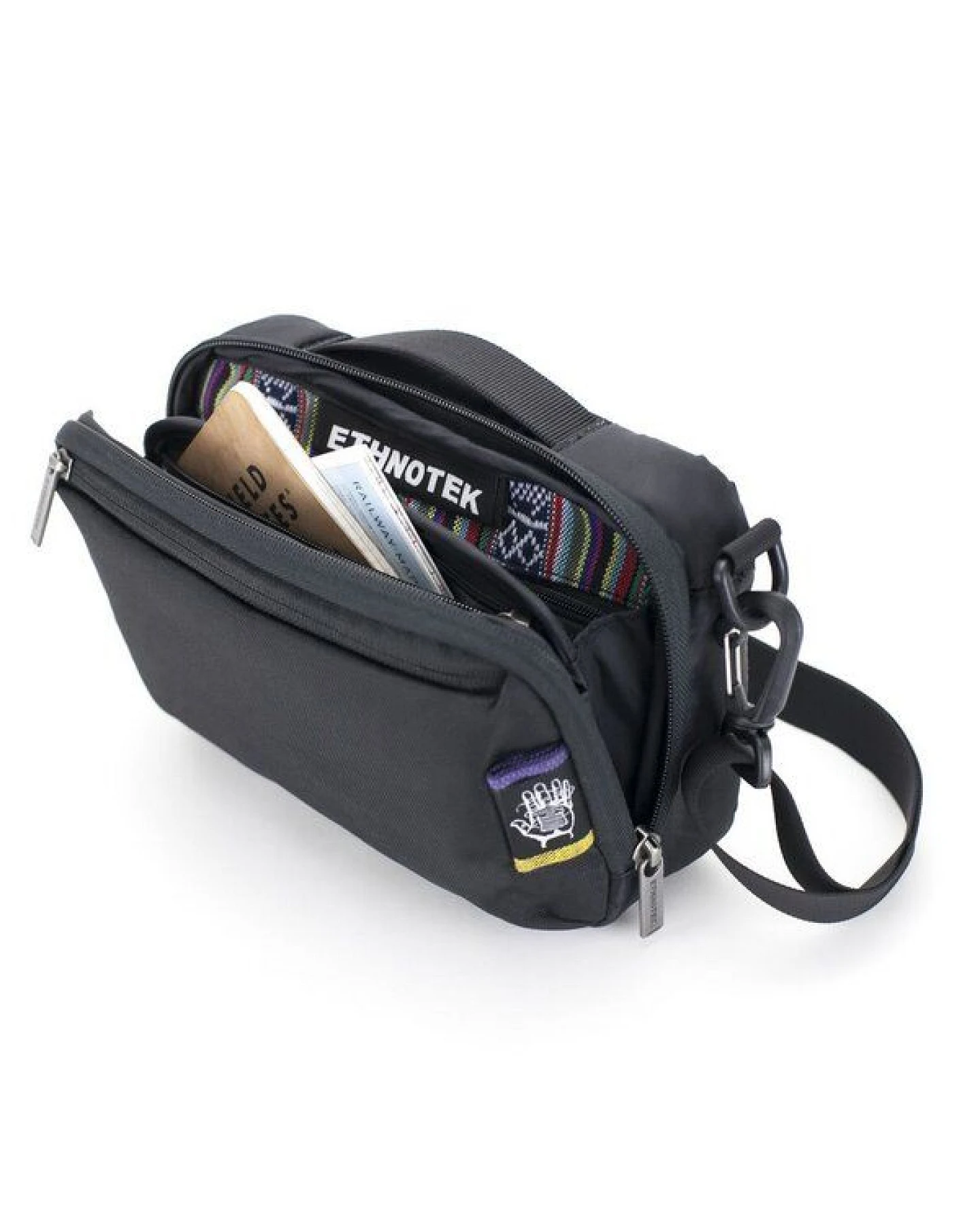 Ethnotek Coyopa Mini Messenger Bag Ballistic Black – Ansicht 3