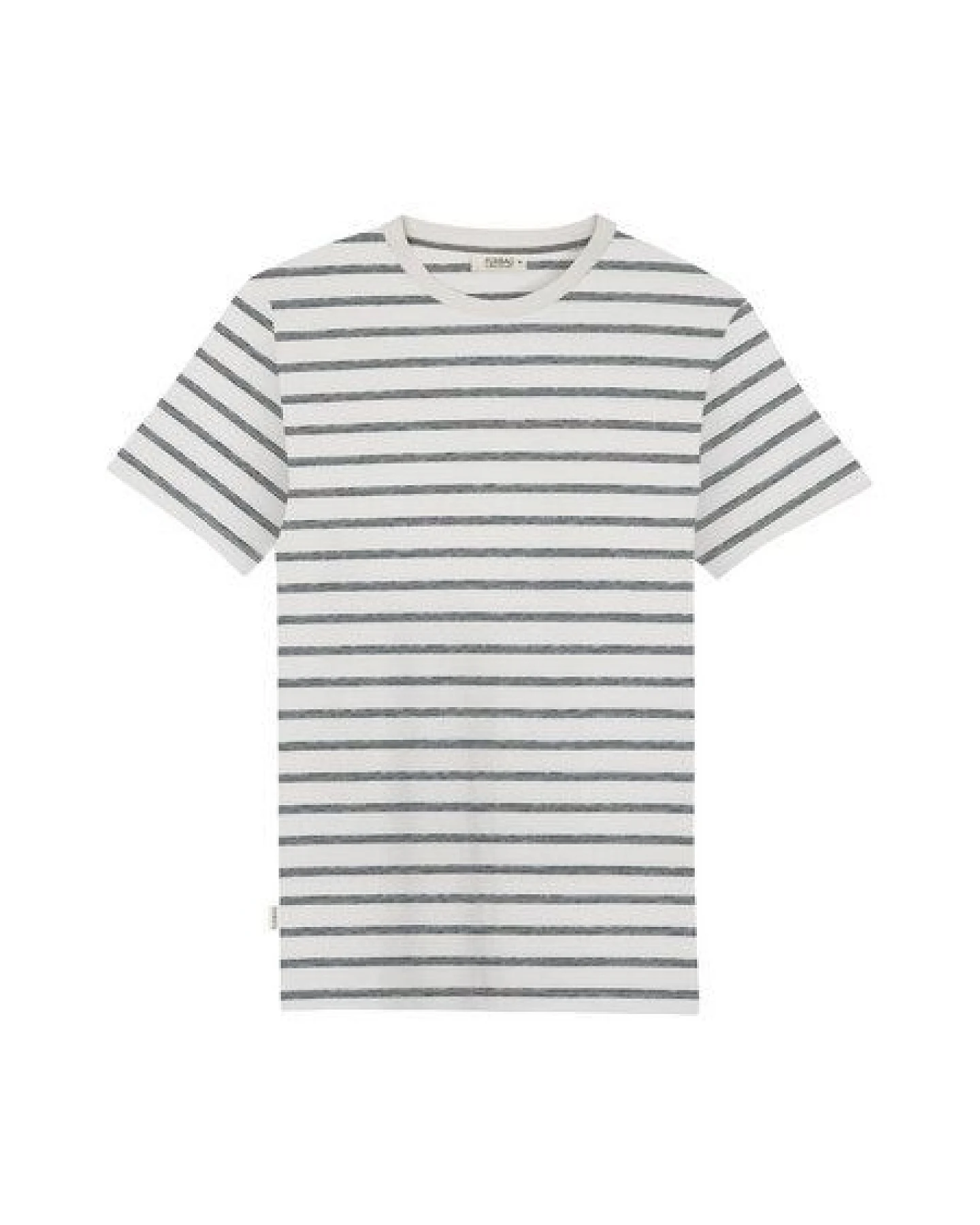 FUXBAU Gestreiftes Männer T-Shirt Milos - cremeweiß salbei – Ansicht 2