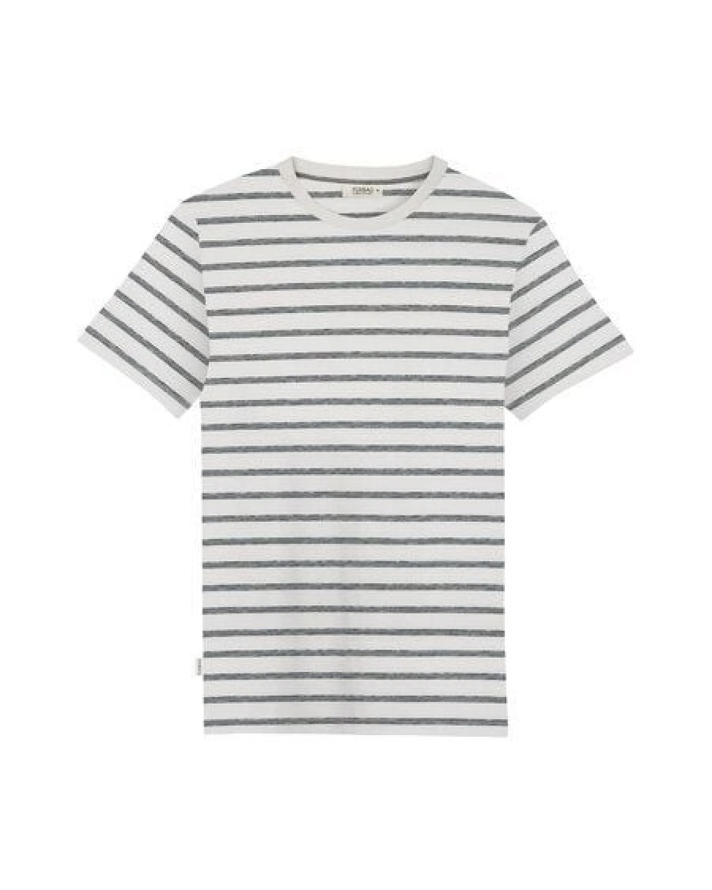 FUXBAU Gestreiftes Männer T-Shirt Milos - cremeweiß salbei – Ansicht 2
