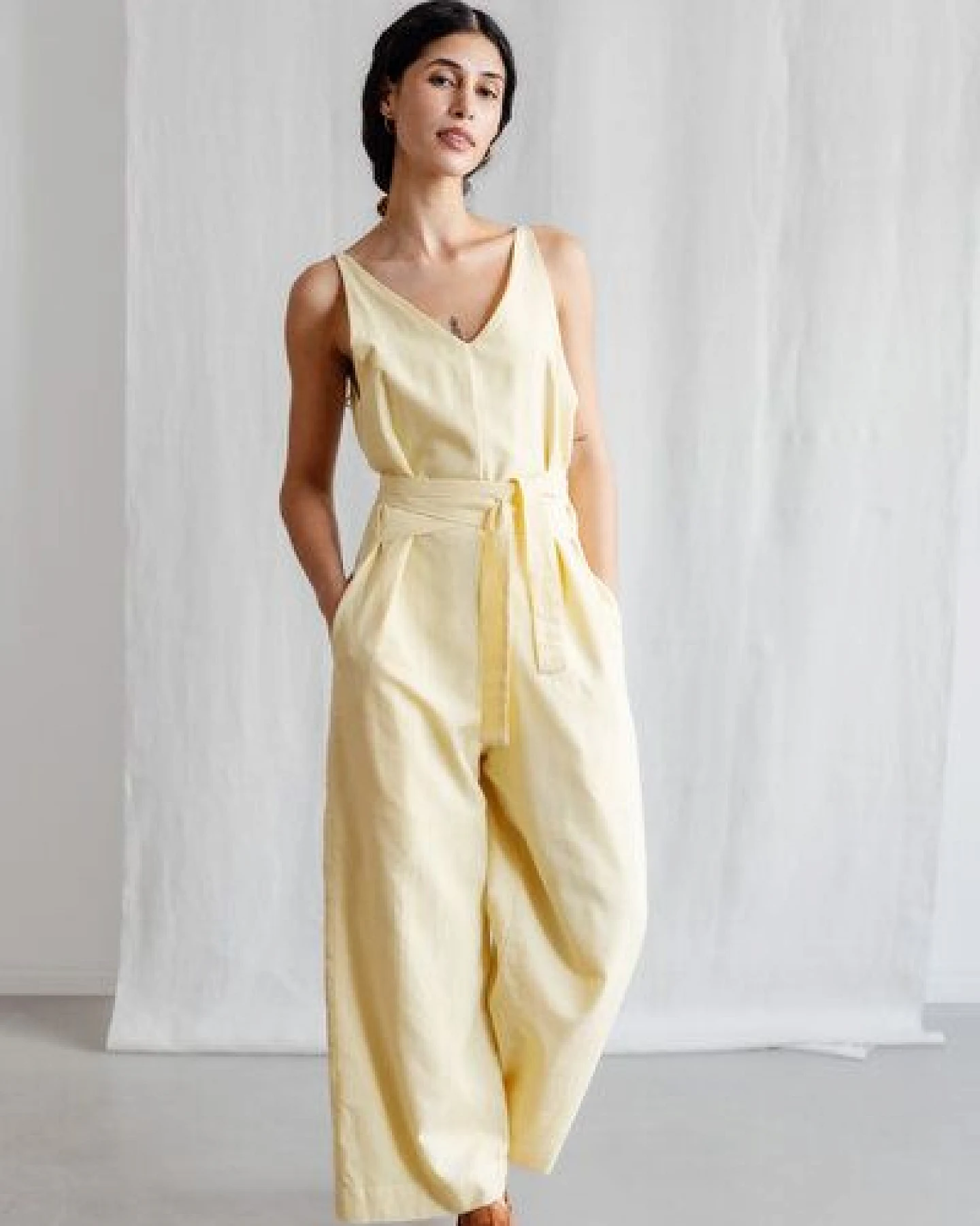 Jyoti - Fair Works Bio-Baumwoll Jumpsuit Parvi – Ansicht 3