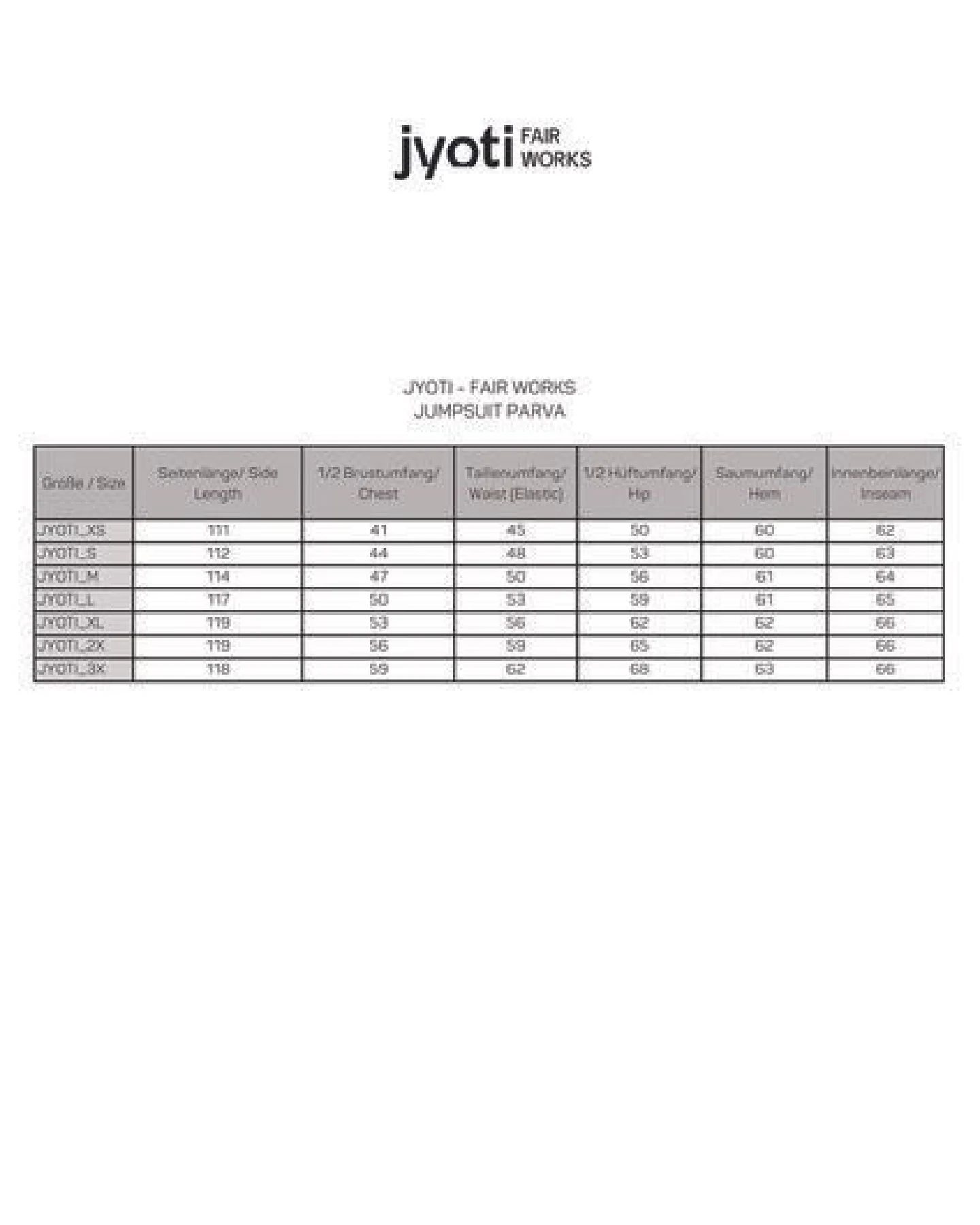 Jyoti - Fair Works Bio-Baumwoll Jumpsuit Parvi – Ansicht 4