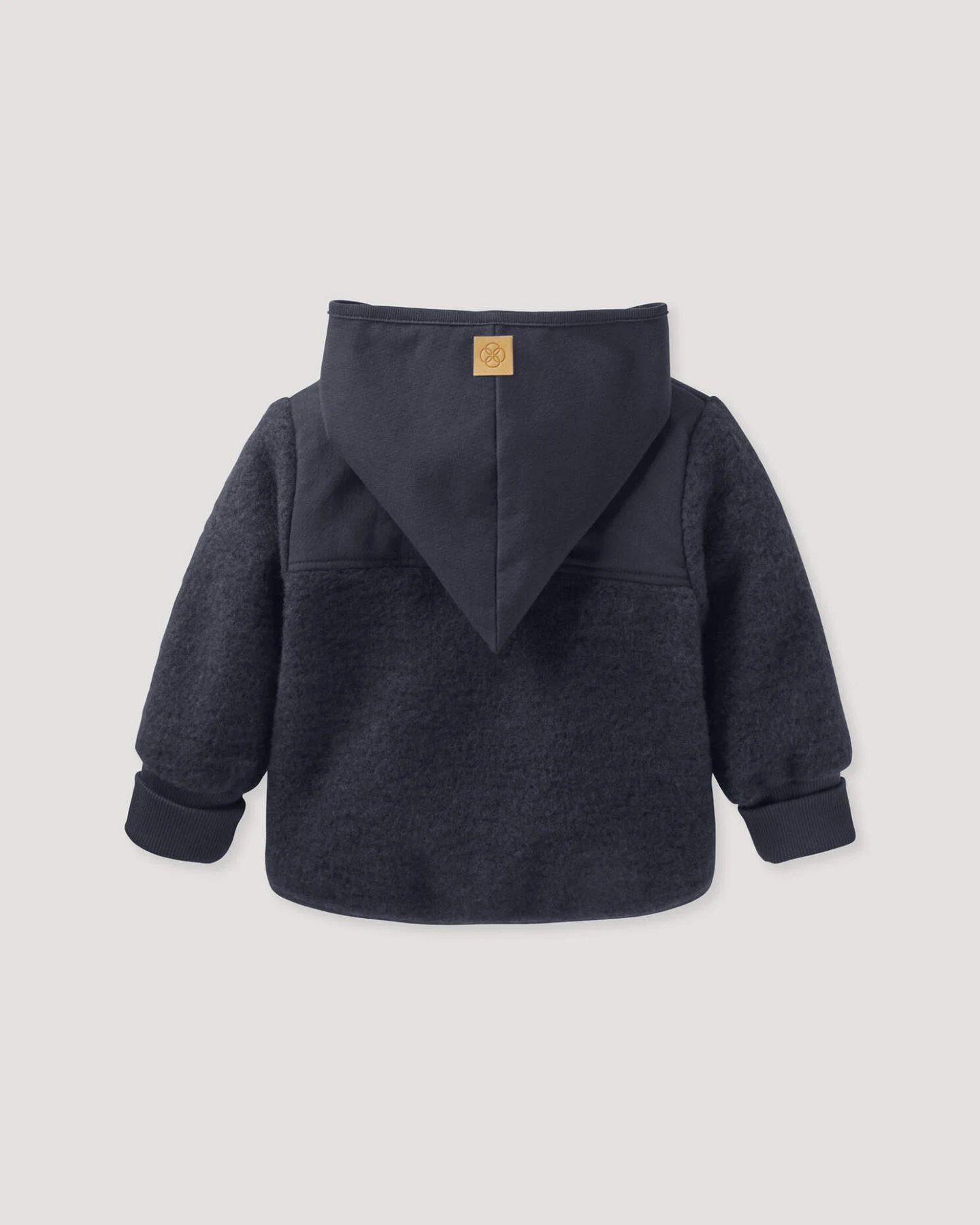 hessnatur Baby Wollfleece Jacke aus Bio-Merinowolle mit Softshell - blau - Größe 98/104 – Ansicht 3
