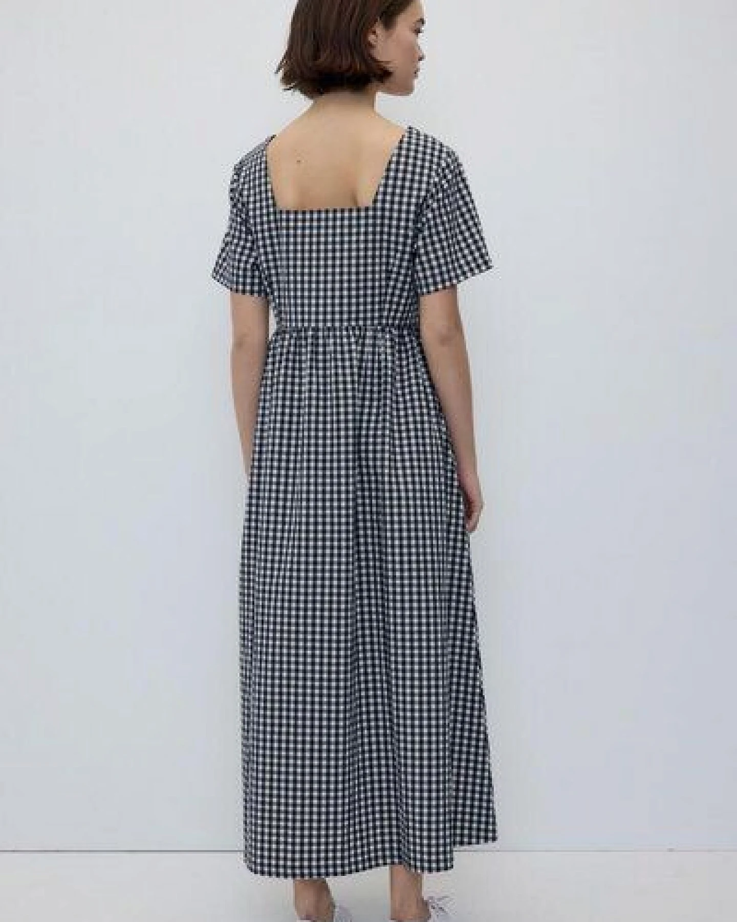 Rita Row Chrissie Dress - Black Gingham – Ansicht 3