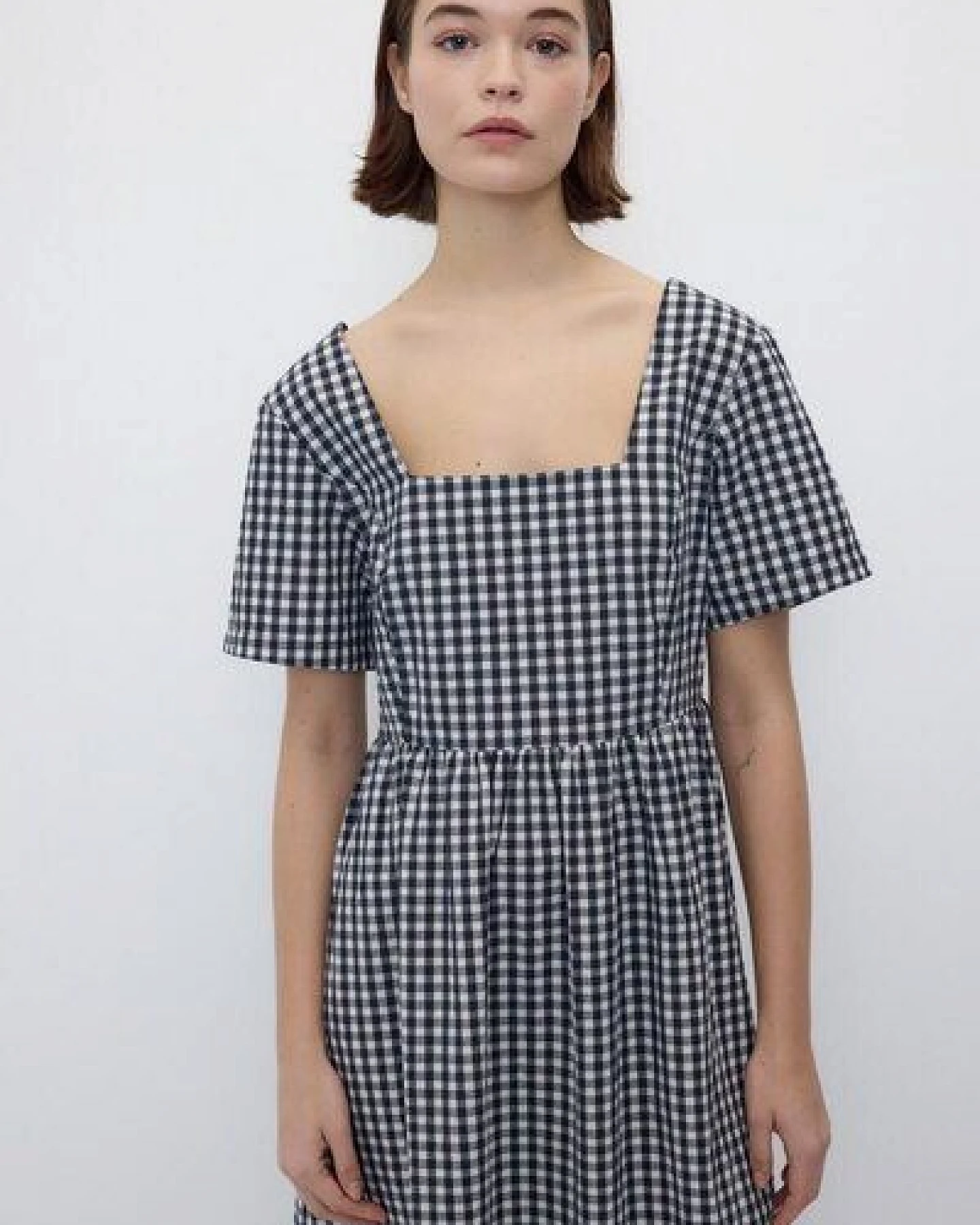 Rita Row Chrissie Dress - Black Gingham – Ansicht 4
