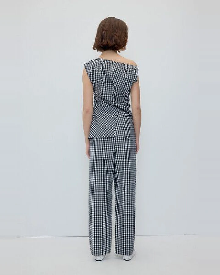 Rita Row CElasthan Pants - Black Gingham