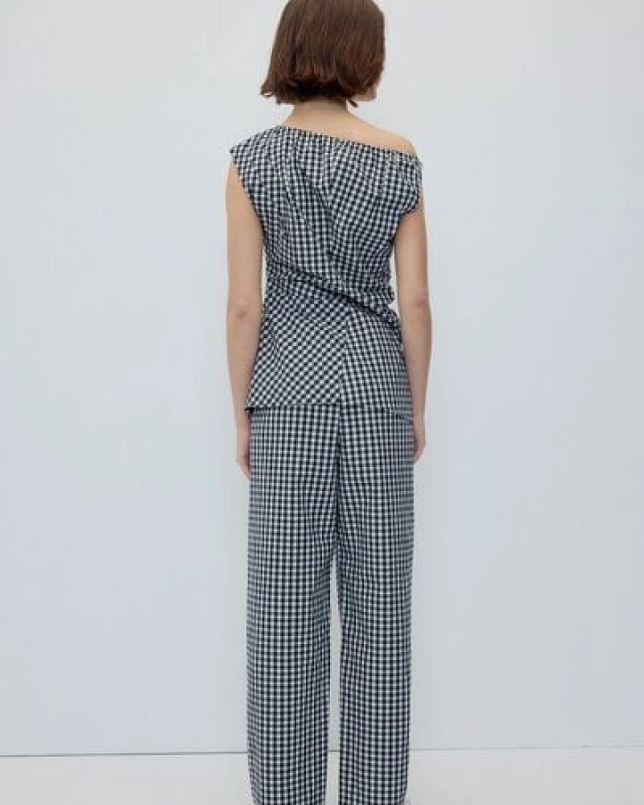 Rita Row CElasthan Pants - Black Gingham