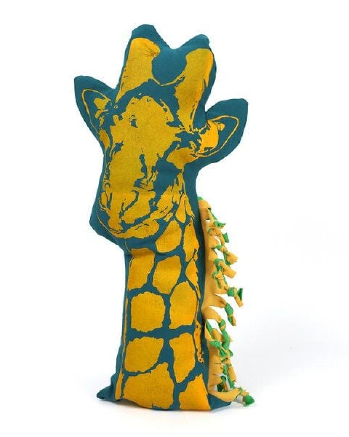 Kissen HANDGEDRUCKT Giraffe