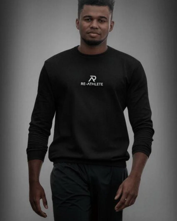 Re-Athlete PRIME Cotton Herren Sweater - black