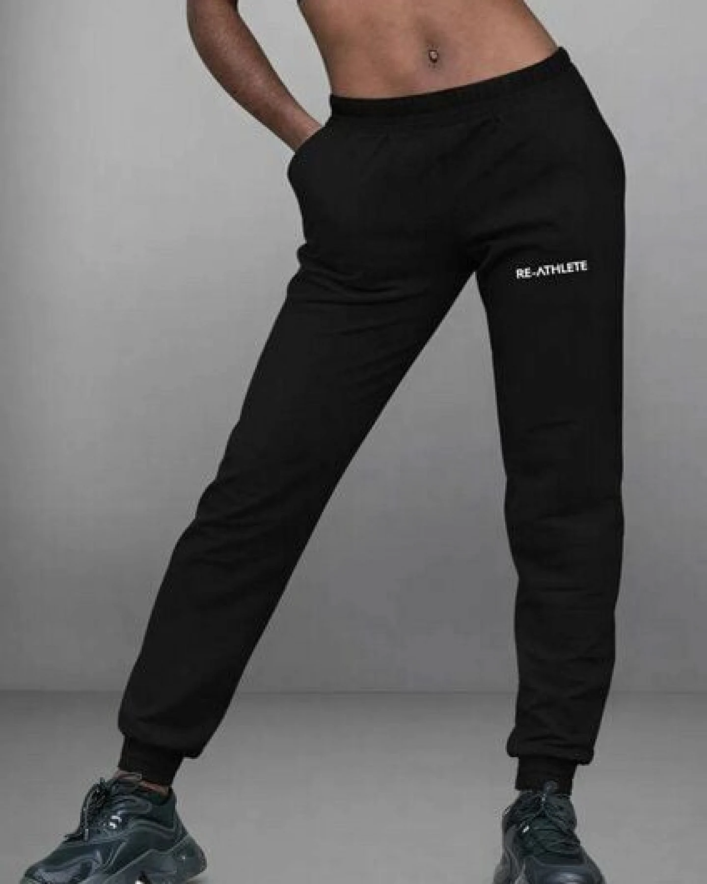 Re-Athlete CORE Cotton Damen Jogginghose - black – Ansicht 2
