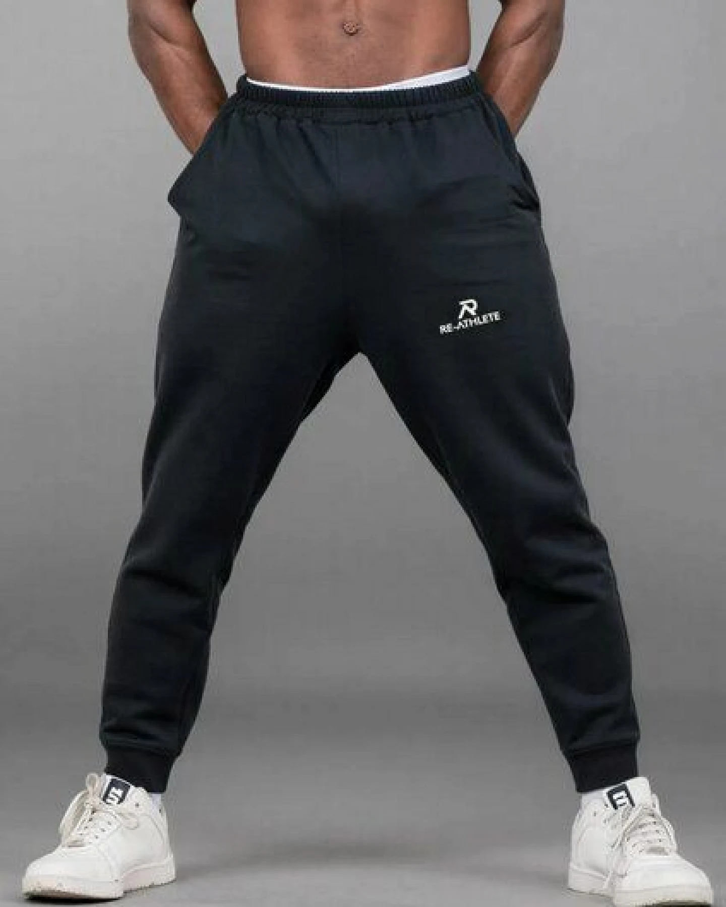 Re-Athlete PRIME Cotton Herren Jogginghose - black – Ansicht 2