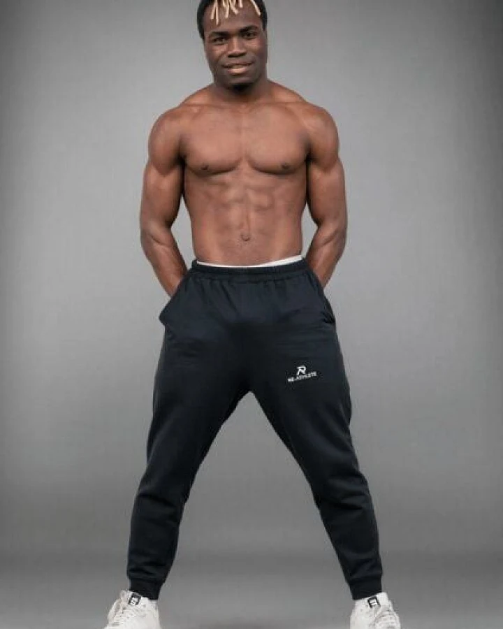Re-Athlete PRIME Cotton Herren Jogginghose - black