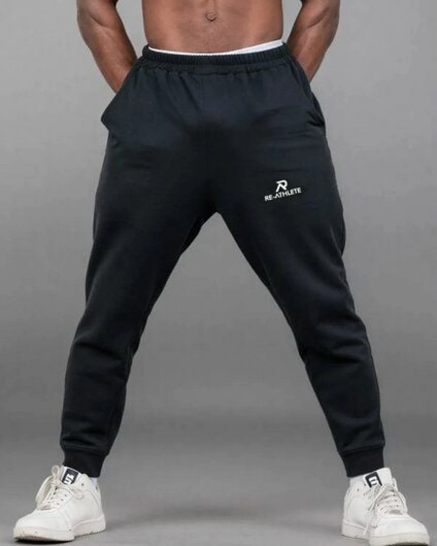 Re-Athlete PRIME Cotton Herren Jogginghose - black – Ansicht 2