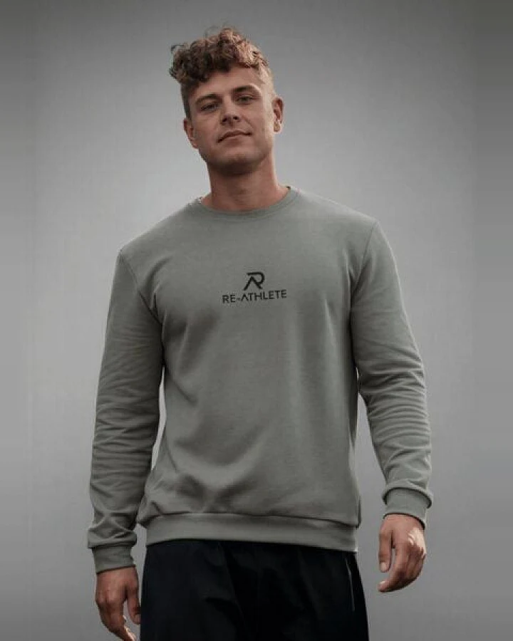 Re-Athlete PRIME Cotton Herren Sweater - khaki
