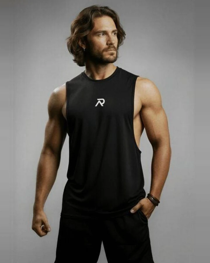 Re-Athlete ICON Bambus Herren Muscle Shirt - black