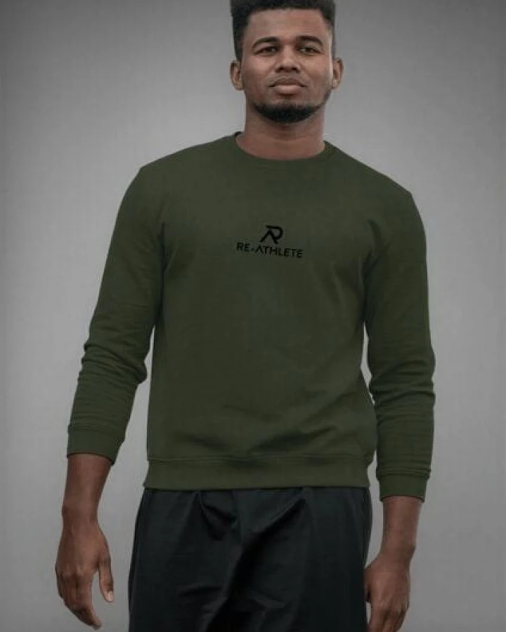 Re-Athlete PRIME Cotton Herren Sweater - dark green