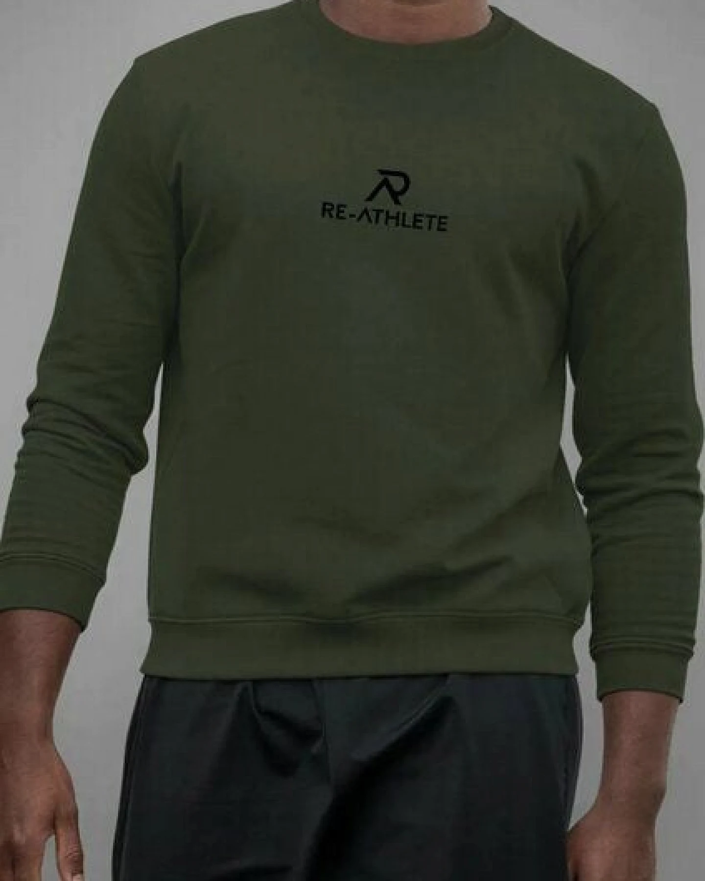 Re-Athlete PRIME Cotton Herren Sweater - dark green – Ansicht 2