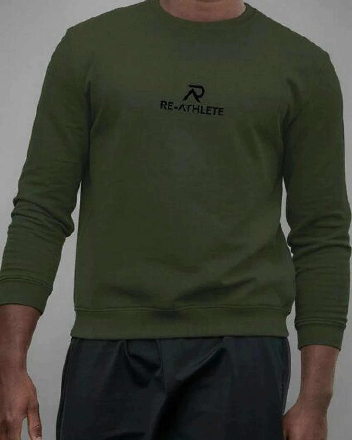 Re-Athlete PRIME Cotton Herren Sweater - dark green – Ansicht 2