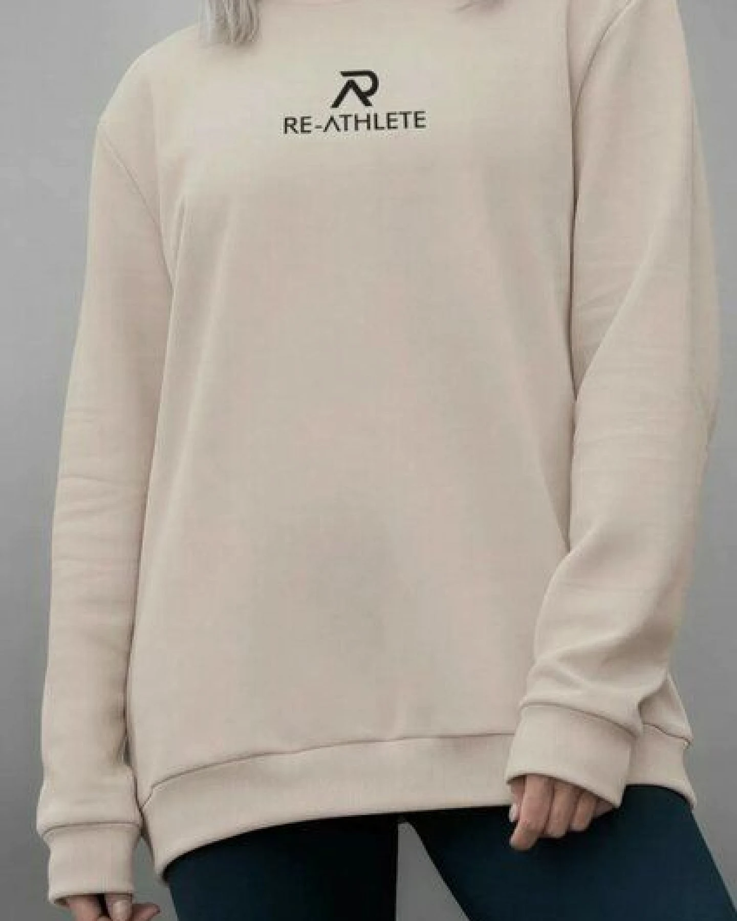 Re-Athlete PRIME Cotton Damen Sweater - beige – Ansicht 2