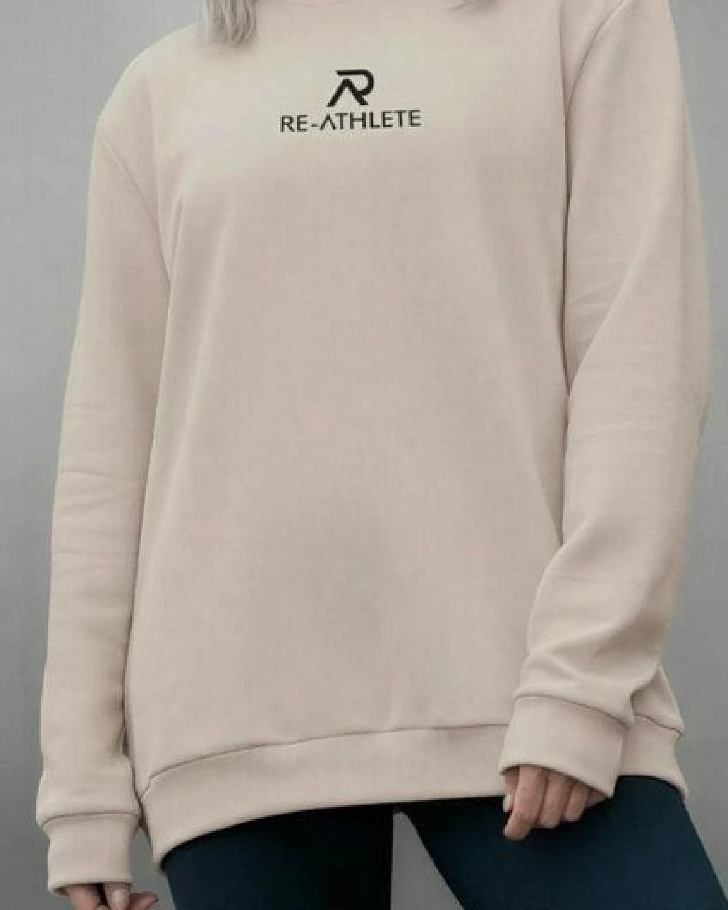 Re-Athlete PRIME Cotton Damen Sweater - beige – Ansicht 2