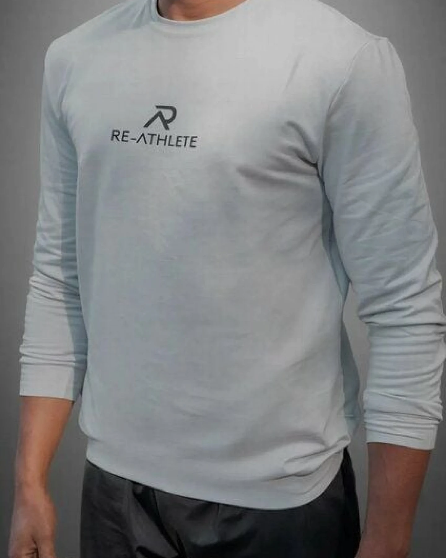 Re-Athlete PRIME Cotton Herren Sweater - light grey – Ansicht 2