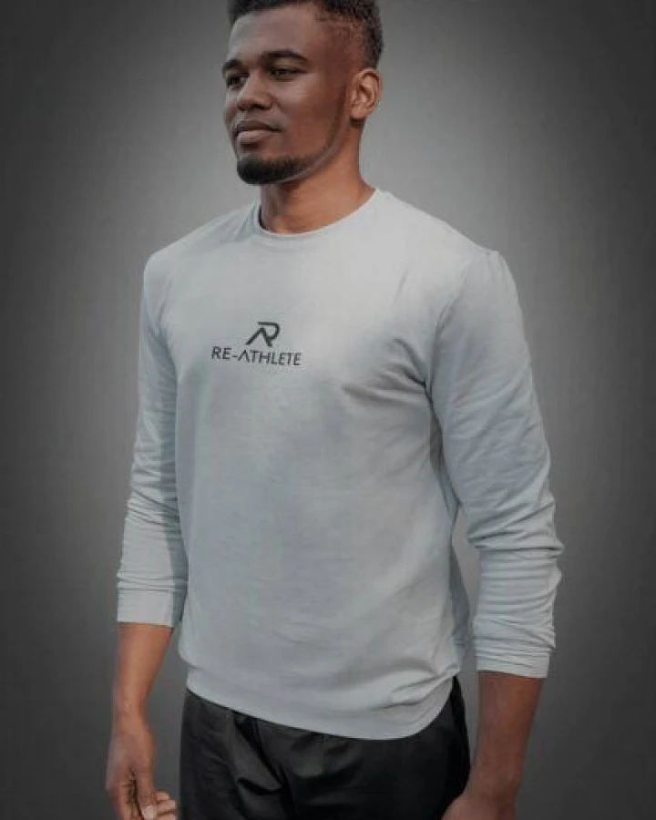 Re-Athlete PRIME Cotton Herren Sweater - light grey