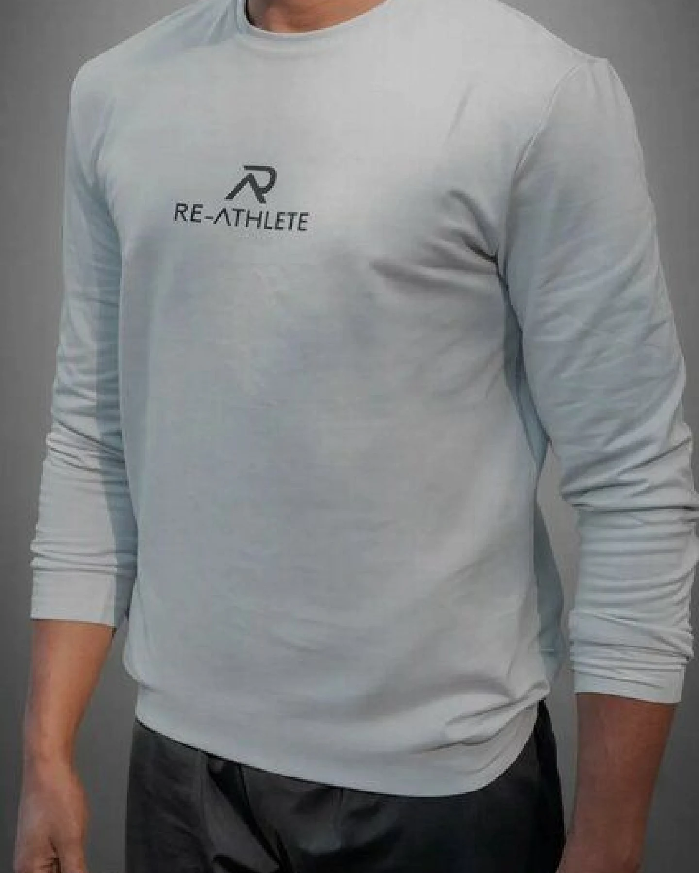 Re-Athlete PRIME Cotton Herren Sweater - light grey – Ansicht 2