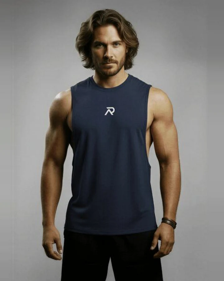 Re-Athlete ICON Bambus Herren Muscle Shirt - navy