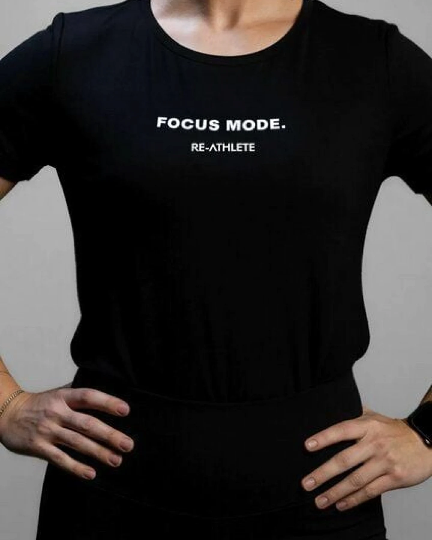 Re-Athlete FOCUS Bambus Damen Shirt - black – Ansicht 2