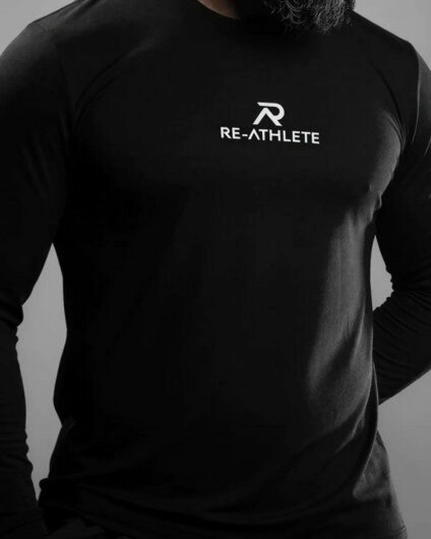 Re-Athlete PRIME Bambus Herren Longsleeve - black – Ansicht 2