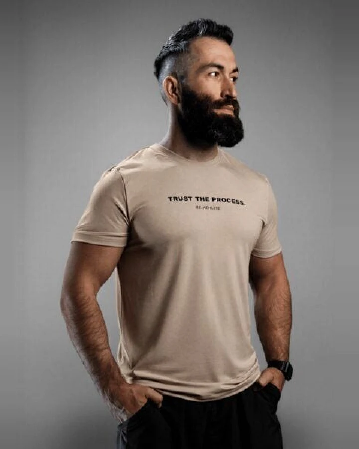 Re-Athlete TRUST Bambus Herren Shirt - beige