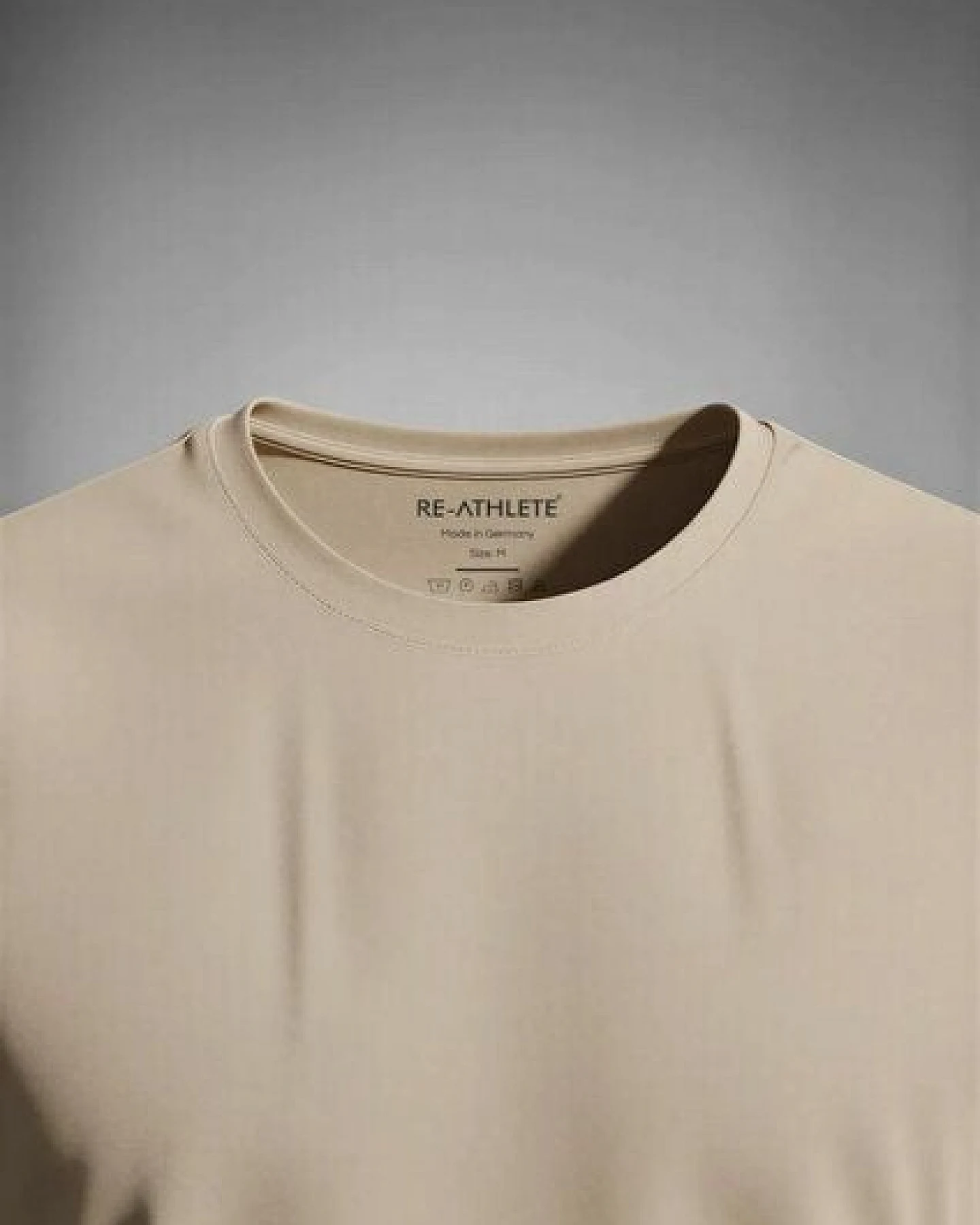 Re-Athlete TRUST Bambus Herren Shirt - beige – Ansicht 4