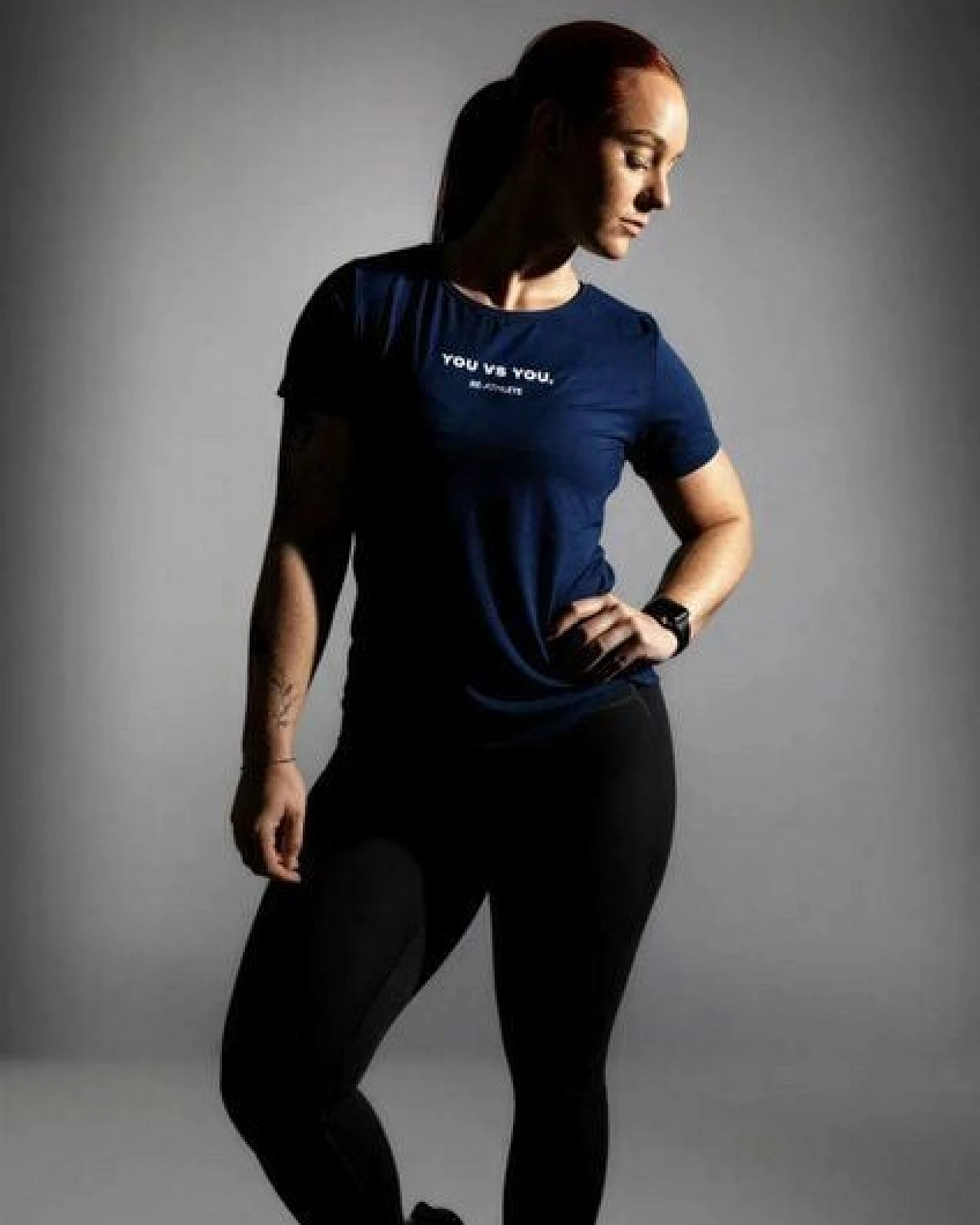 Re-Athlete RIVAL Bambus Damen Shirt - navy – Ansicht 3