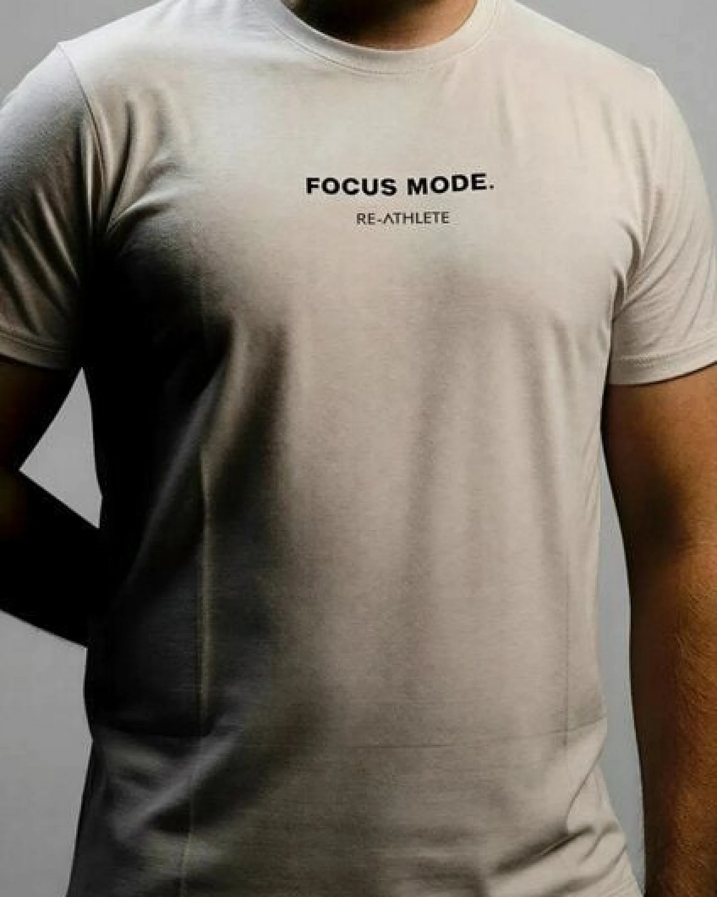 Re-Athlete FOCUS Bambus Herren Shirt - beige – Ansicht 2