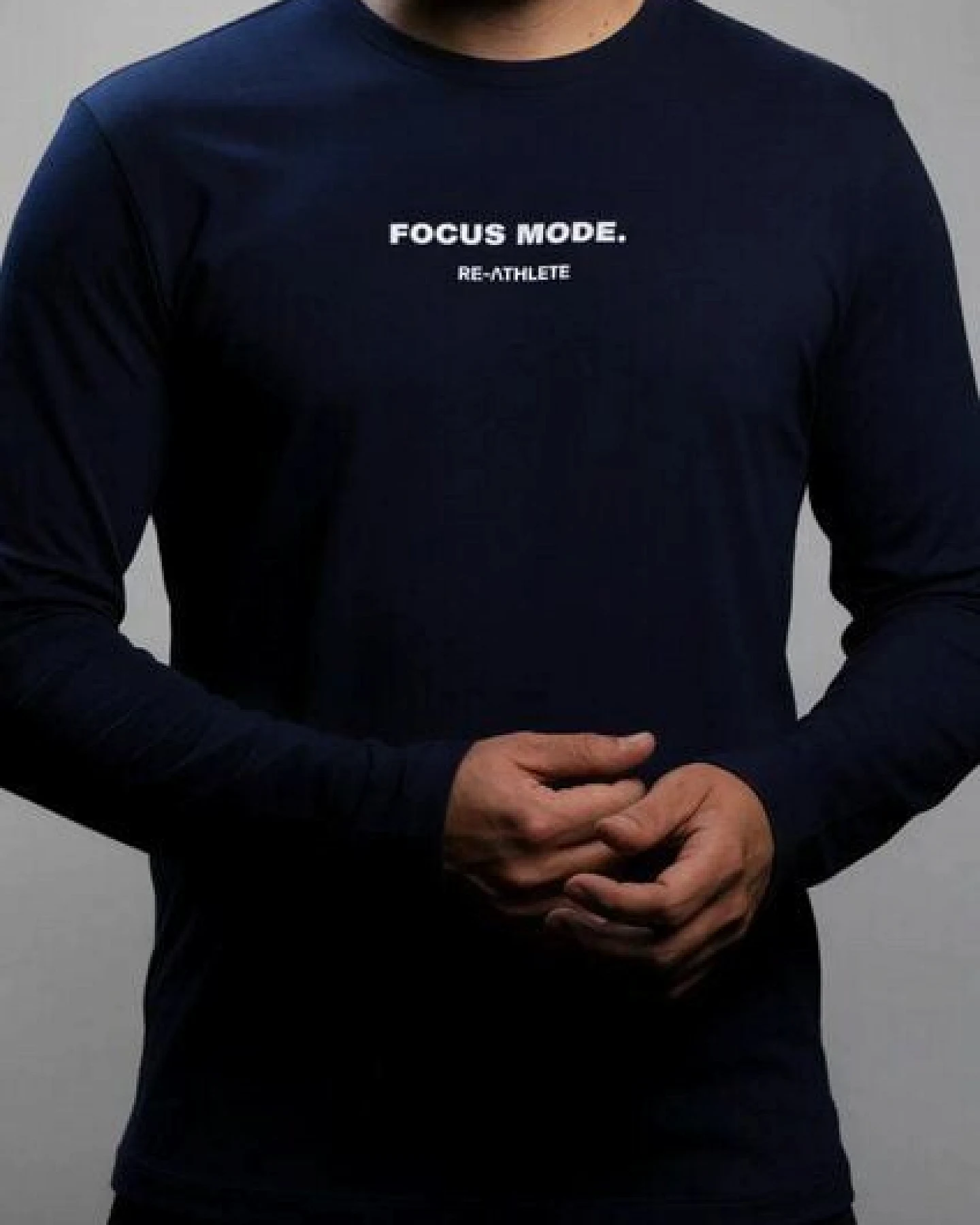 Re-Athlete FOCUS Bambus Herren Longsleeve - navy – Ansicht 2