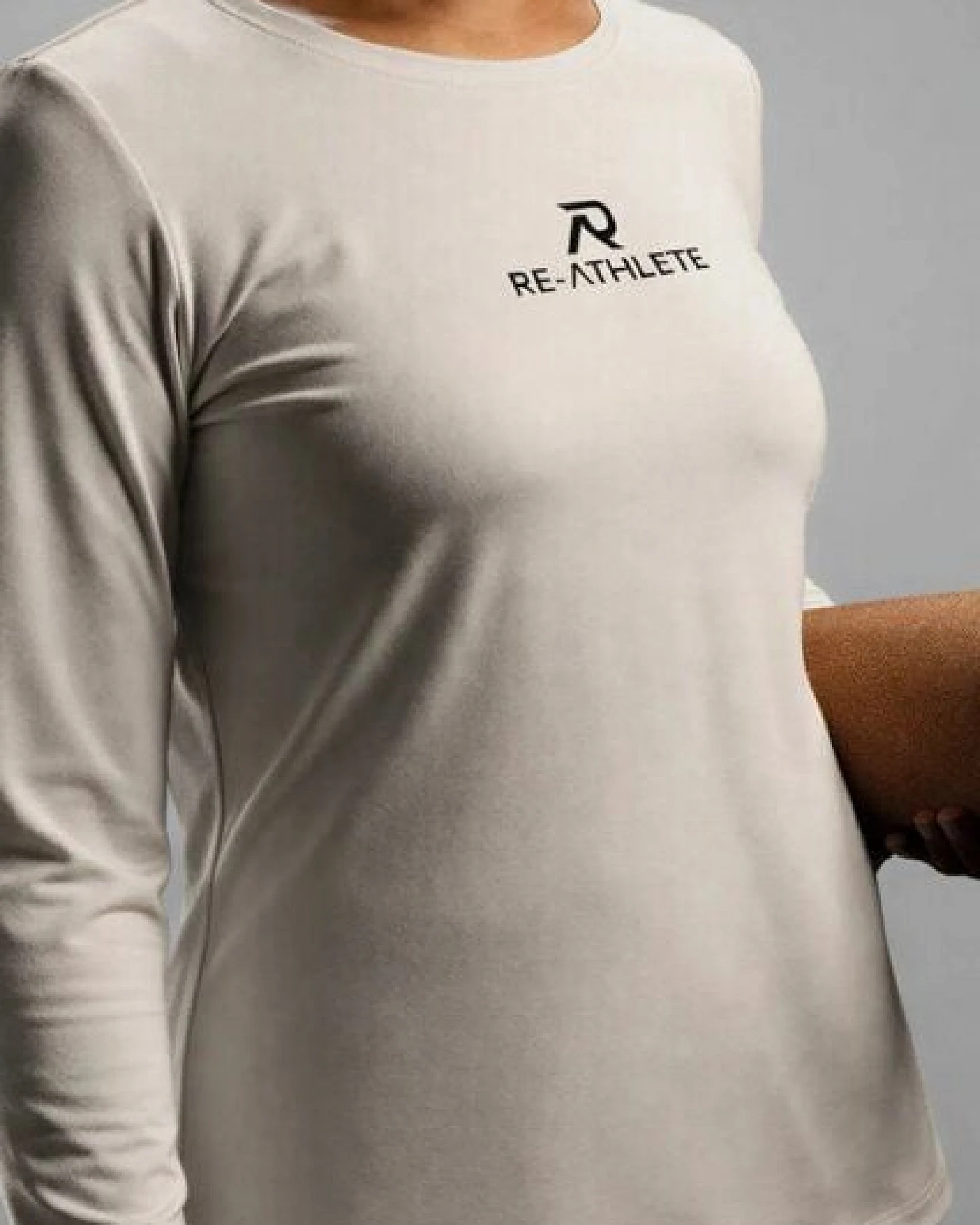 Re-Athlete PRIME Bambus Damen Longsleeve - beige – Ansicht 2