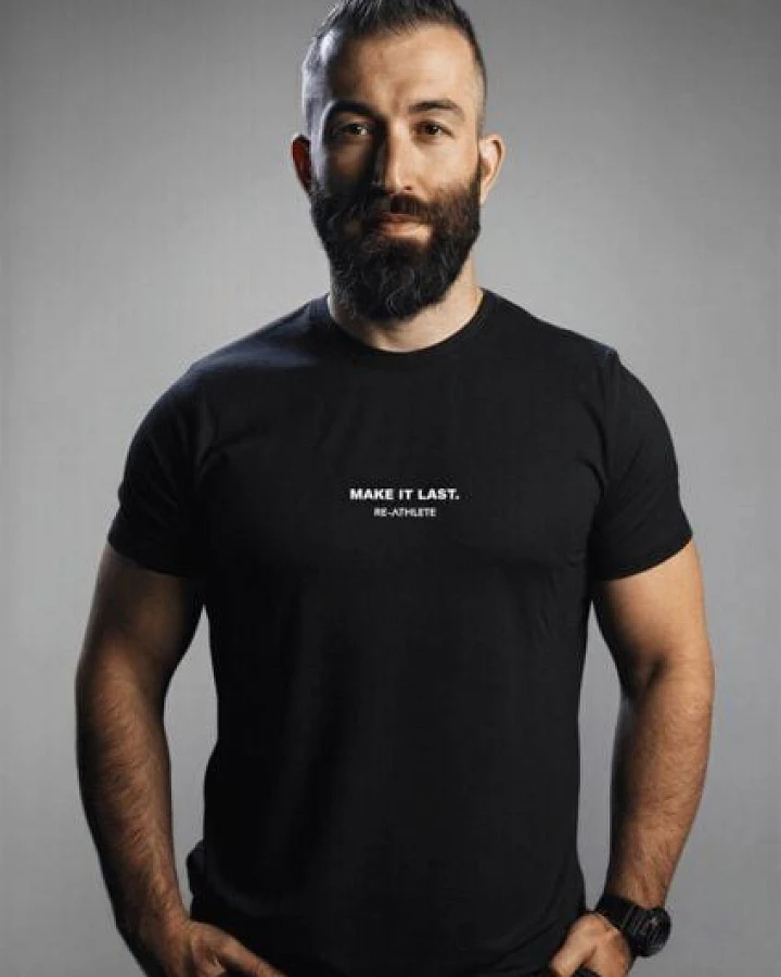 Re-Athlete LAST Bambus-Viskose Herren Shirt - black