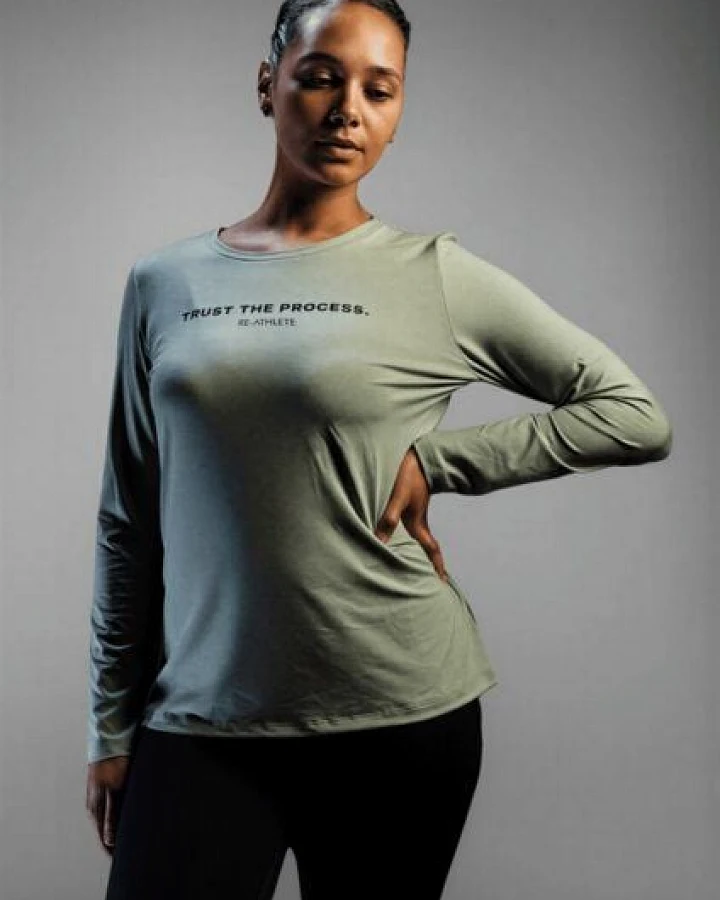 Re-Athlete TRUST Bambus Damen Longsleeve - mint