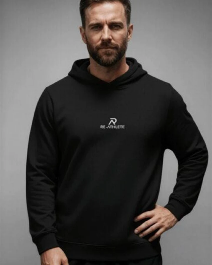 Re-Athlete PRIME Cotton Herren Hoodie - black