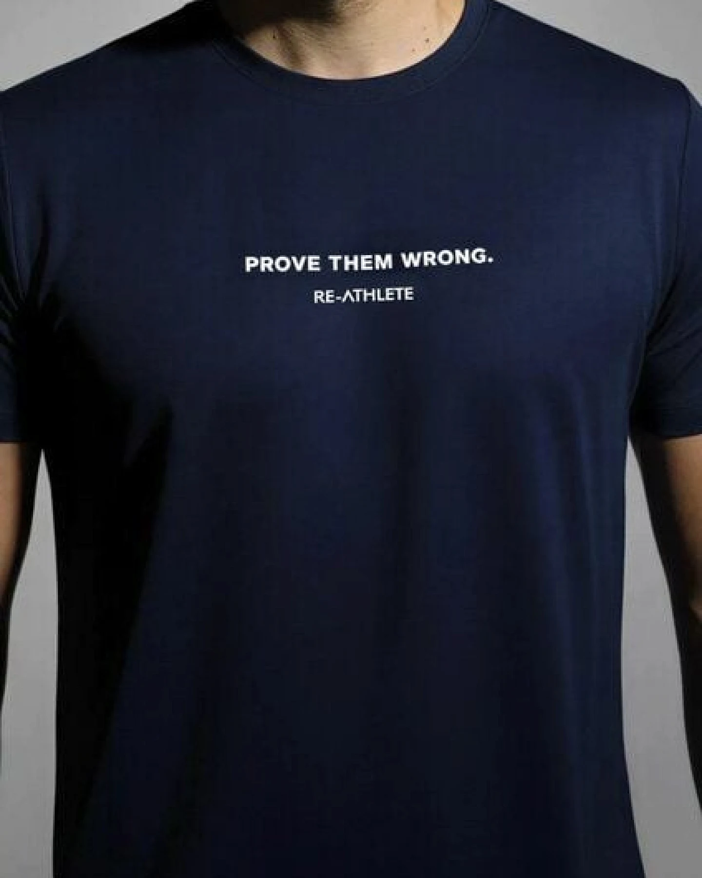 Re-Athlete PROVE Bambus Herren Shirt - navy – Ansicht 2