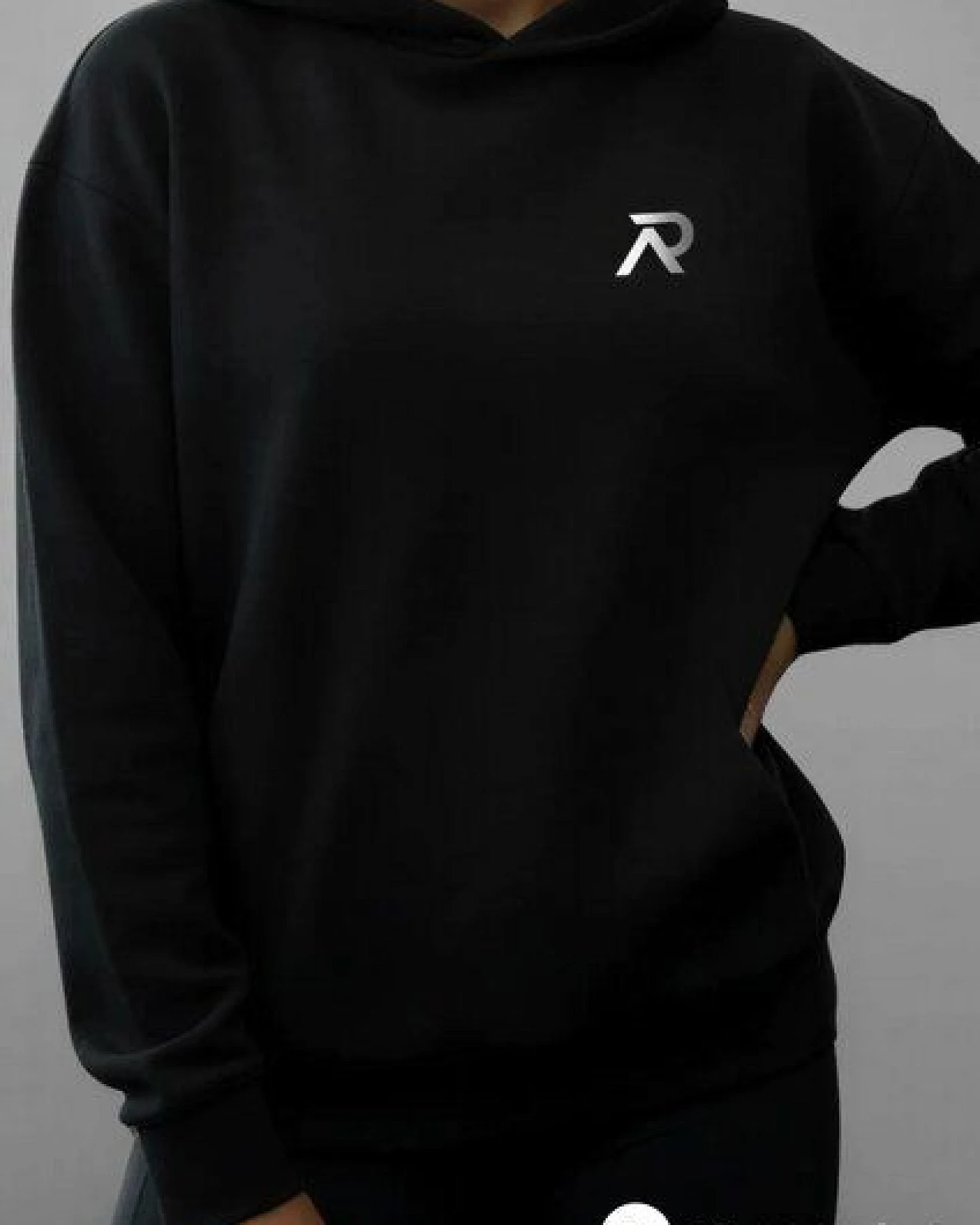 Re-Athlete ICON Cotton Damen Hoodie - black – Ansicht 2