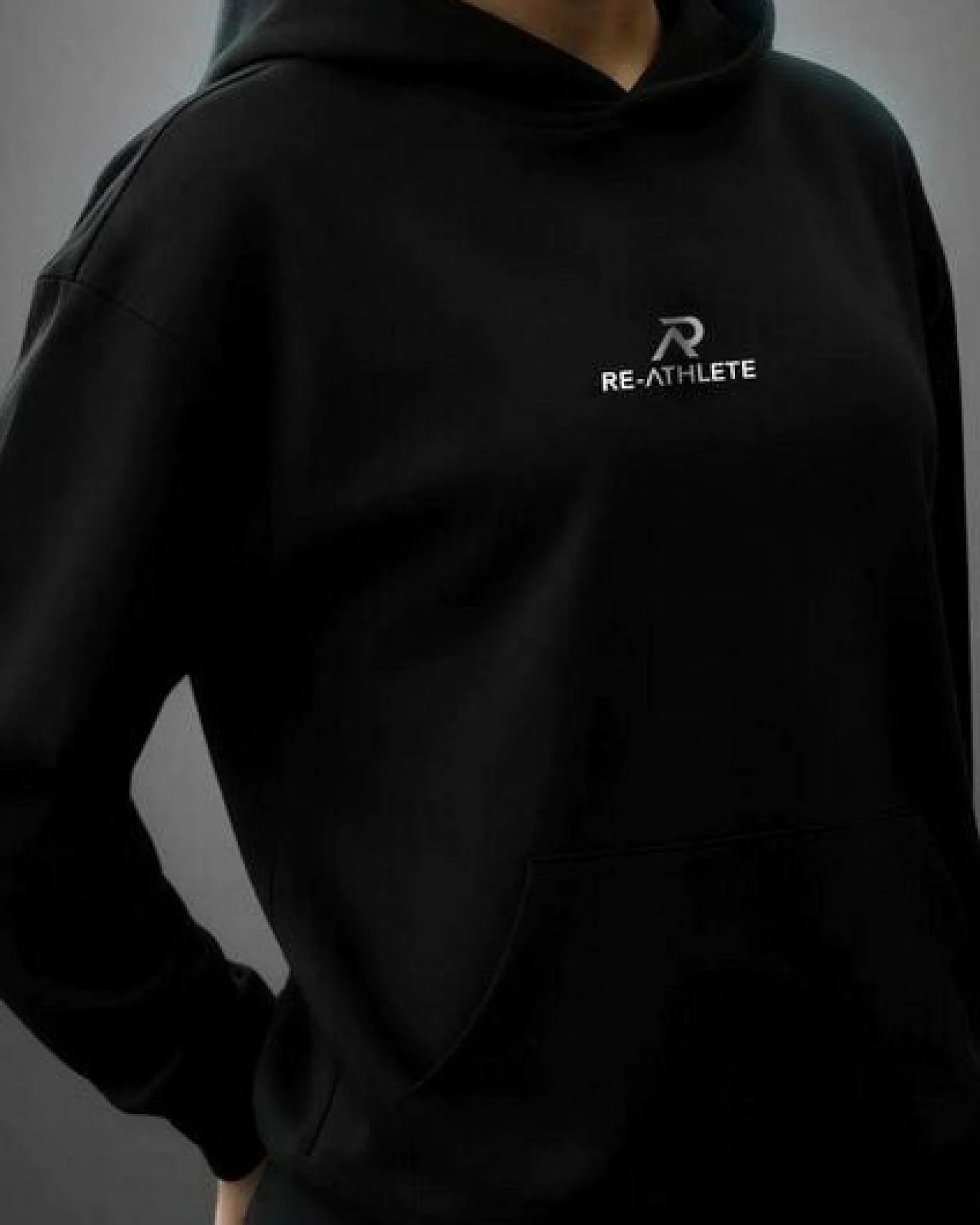 Re-Athlete PRIME Cotton Damen Hoodie - black – Ansicht 2