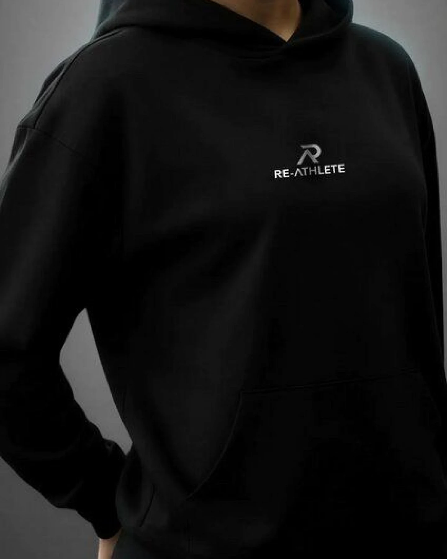 Re-Athlete PRIME Cotton Damen Hoodie - black – Ansicht 2