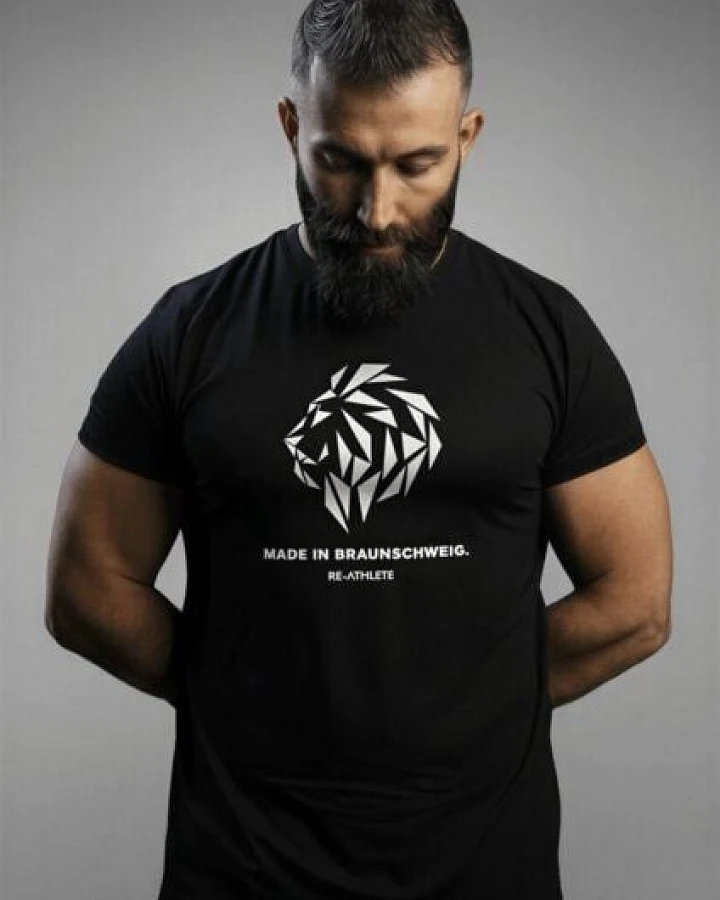 Re-Athlete HOMETOWN Bambus Herren Shirt - black