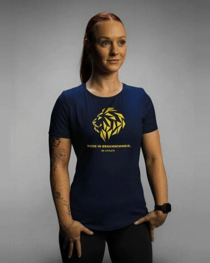 Re-Athlete HOMETOWN Bambus Damen Shirt - navy