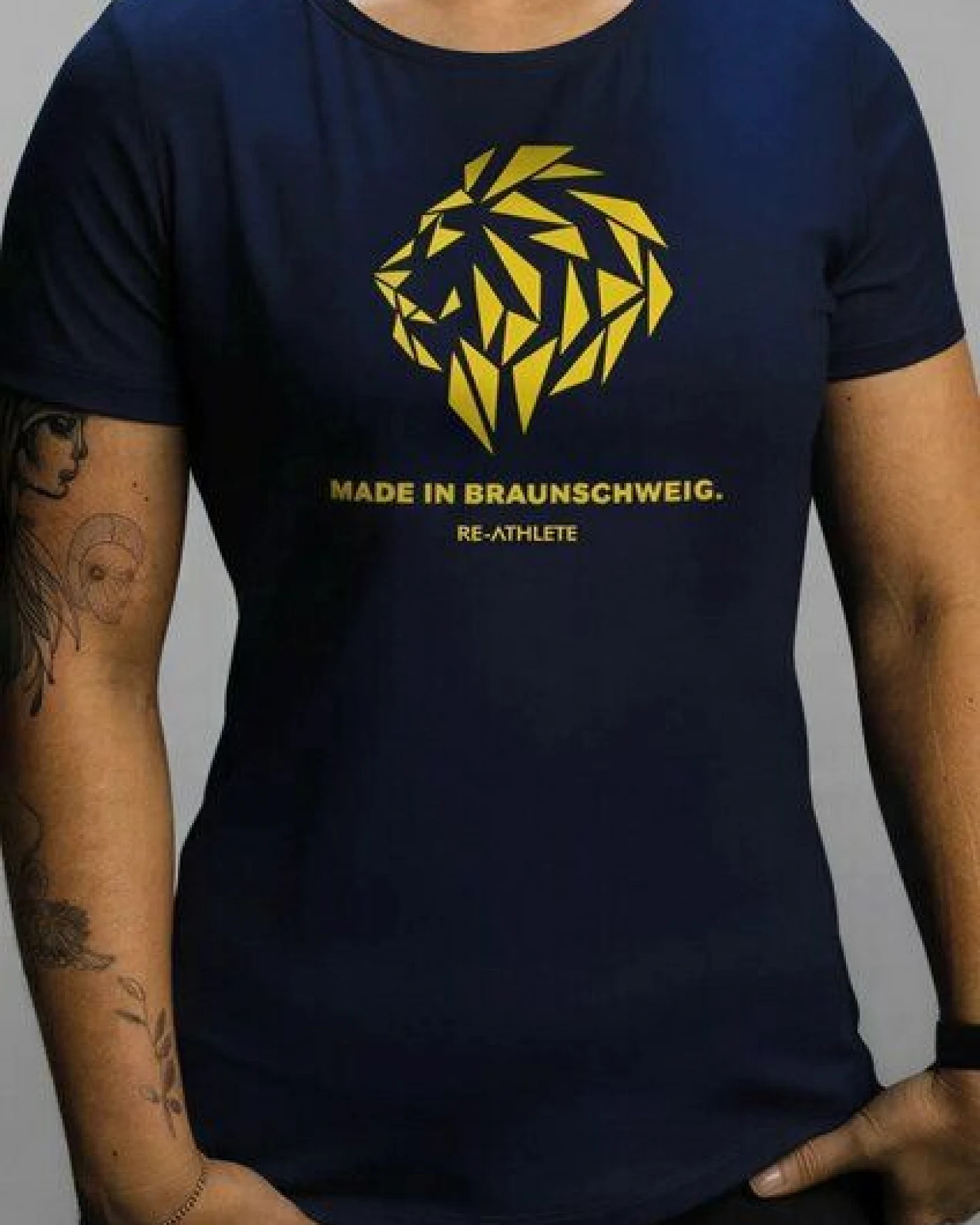 Re-Athlete HOMETOWN Bambus Damen Shirt - navy – Ansicht 2