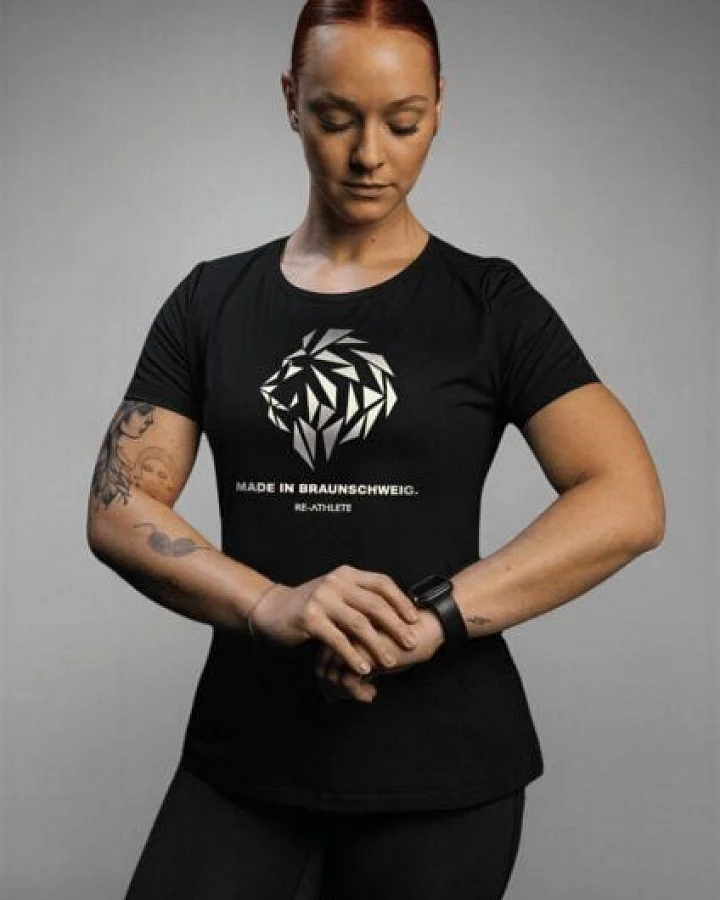 Re-Athlete HOMETOWN Bambus Damen Shirt - black